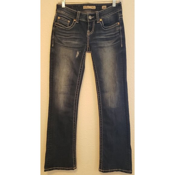 BKE ~ Stella ~ Straight ~ Boot Cut ~ Embroidered Back Pockets ~ Size 24R - Picture 2 of 13